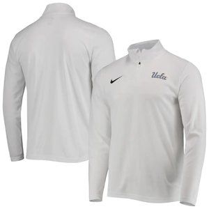 Nike White UCLA Bruins Intensity Quarter-Zip Performance Jacket